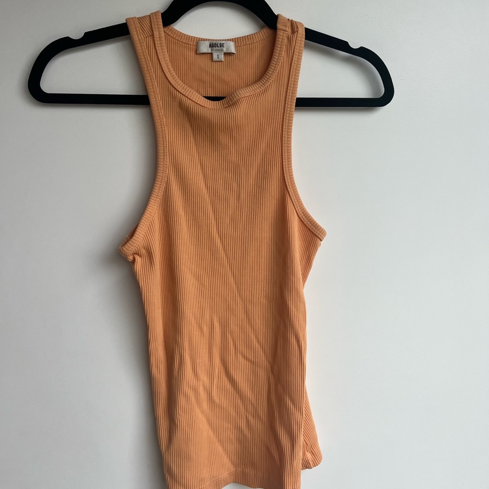 Agolde M tank top - pale orange